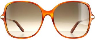 Ferragamo Square Womens Tortoise Grey Gradient SF990SR - Brown - One Size