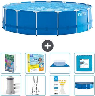 Intex Piscina Con Estructura Redonda - 457x122 Cm - 9-piezas S566
