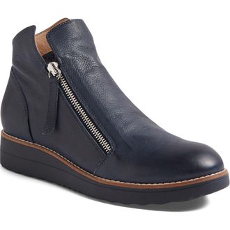 Django & Juliette Ohmy Double Zip Boot in Navy/Navy Sole Leather at Nordstrom, Size 40