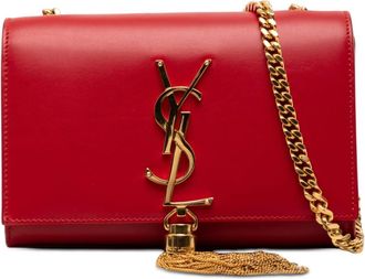 Saint Laurent Pre-owned Saint Laurent Small Smooth Calfskin Monogram Kate Tassel Crossbody Ladies Y8HWLW79FBXMMH6M
