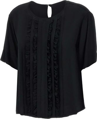 Kaos Blusa con ruches - Nero