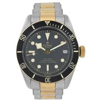 Tudor Pre-owned Tudor Black Bay Automatic Chronometer Black Dial Mens Watch 79733N