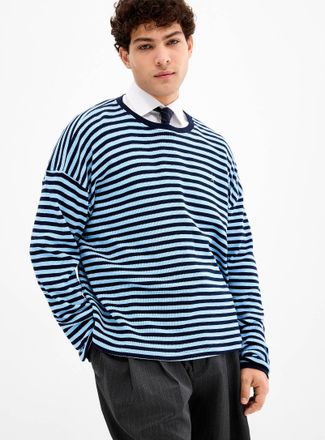 Le 31 Mens Twin-stripe waffle T-shirt Imported from Seoul
