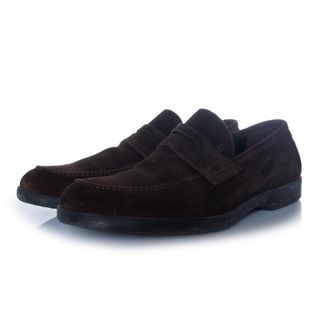 Fratelli Rossetti bruine su&egrave;de penny-loafers