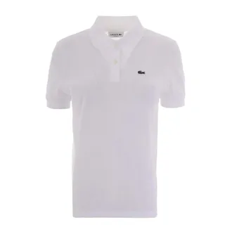 Lacoste Polo Shirts, female, White, Size: 4XS Supple Petit Piqu&eacute; Polo Shirt
