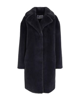 Stand Studio Camille Cocoon Coat Graphite Grey