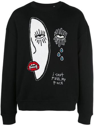 Haculla I cant feel my face sweatshirt - men - Cotton - M - Black