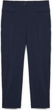 Fiorella Rubino Lenzing Ecovero viscose New York broek - Dames - Slim Fit Broeken - Blauw - M - Polyester - Broeken