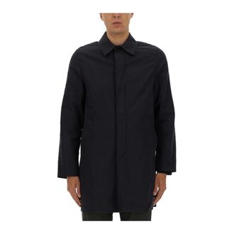 Paul Smith Klassieke Trenchcoat - Heren - Mantels - Blauw - Maat: S Katoen