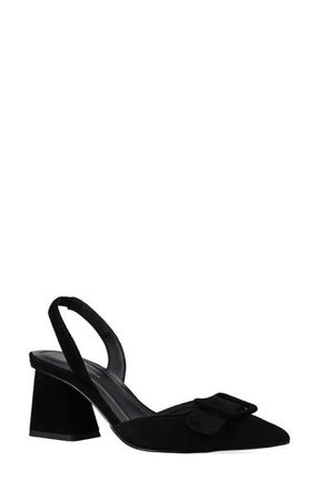 Pelle Moda Imia Slingback Pointed Toe Pump in Black at Nordstrom, Size 6.5