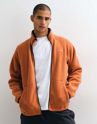 Columbia Timber Crest fleece con zip intera in marrone teak
