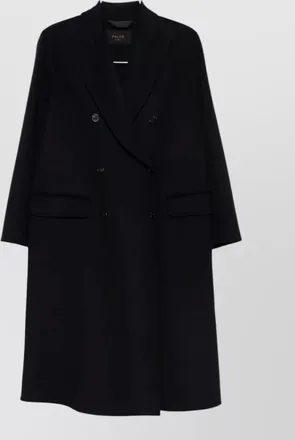 Palt&ograve; wool double breasted coat