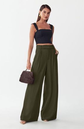 BWLDR Belinda Pants in Olive at Nordstrom, Size 14