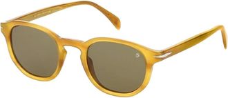 Eyewear by David Beckham Heren, Accessoires, Geel, Maat: 49 MM