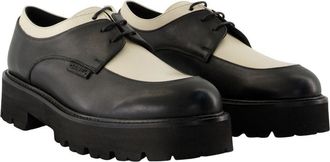 Carel Womens Azur 25 Derbies - Carel Leather Black Calfskin Shoes Flat-Shoes
