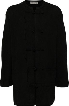 Yohji Yamamoto frog button cardigans - men - Wool - 3 - Black