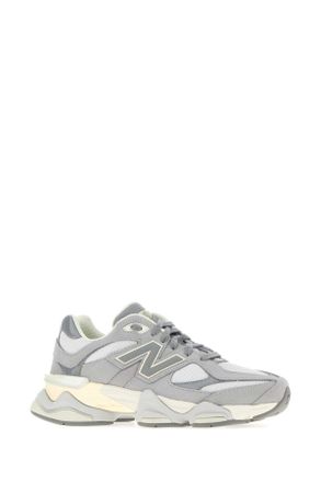 New Balance Unisex Grey Mesh And Suede 9060 Sneakers Angora