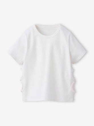 Jonen M&auml;dchen T-Shirt mit Cut-outs JONEN wollwei&szlig;