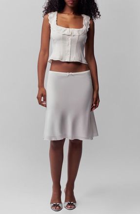 Guizio Paloma Lace Top in White at Nordstrom, Size Xx-Small