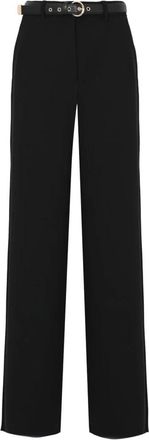 Max Mara Broeken, Dames, Zwart, XS, Polyester, Wide Broeken