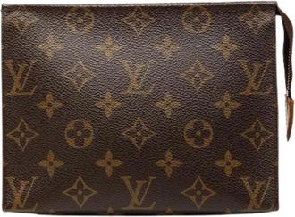 Louis Vuitton Pre-owned Clutches, female, Brown, Size: ONE SIZE Pre-owned Toiletry Pouch 19