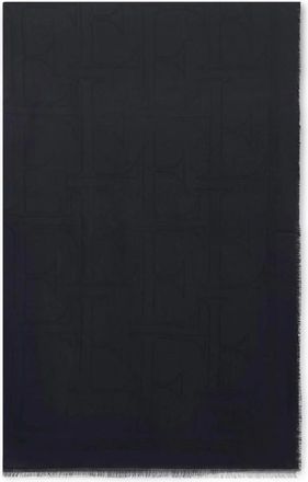 Elisabetta Franchi Accessoires, Dames, Zwart, ONE Size, Rechthoekige Foulard Sjaal