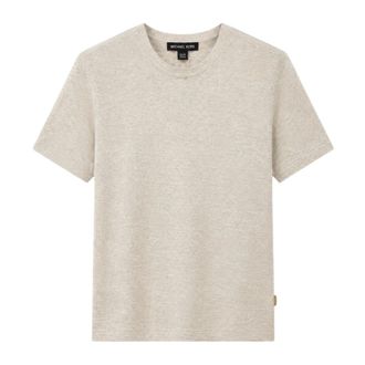 Michael Kors T-Shirts, male, Beige, Size: XS Maglia in filo m/m