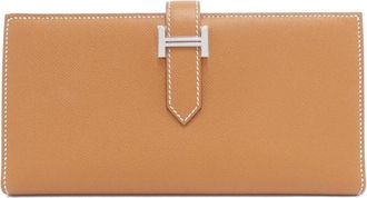 Herm&egrave;s Gold Long Wallet (Tri-Fold) (Pre-Owned)