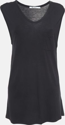 Alexander Wang Black Knit Pocket Detail Tank Top