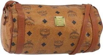 MCM Pre-owned Plastic Schoudertas - Dames - Vintage Schoudertas - Bruin - ONE Size - Vintage