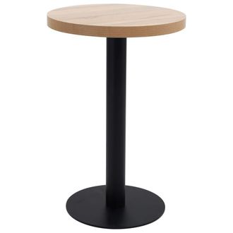 Berkfield Home Bistro Table Light Brown 50 cm MDF