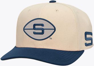 Mitchell & Ness Mens Mitchell & Ness Cream/Navy Penn State Nittany Lions Two-Tone Pro Crown Adjustable Hat at Nordstrom