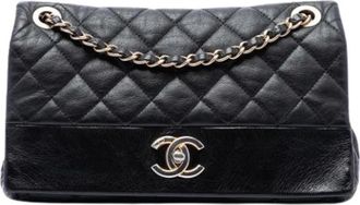 Chanel Pre-owned Quilted Flap Shoulder Bag - Dames - Vintage Schoudertas - Zwart - ONE Size - Vintage