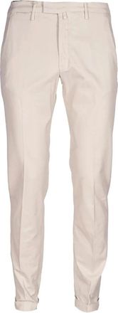 BRIGLIA 1949 Heren, Broeken, Beige, Maat: XL Katoen