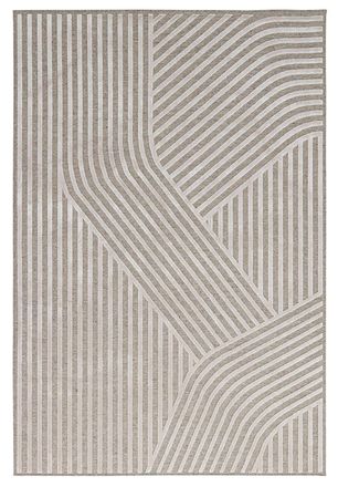 Novatrend Alfombra de sal&oacute;n moderna beige 200x290 cm