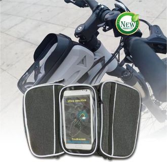 Trade Shop Trade Shop - Borsa Custodia Impermeabile Telefono Motocicletta Bicicletta Manubrio Bag Zx-9425