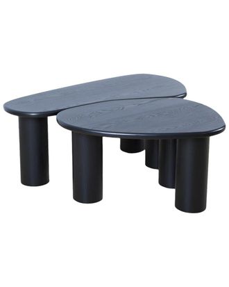 Statements by J. Statements By J Fendy Set Of 2 Free Form Wood Coffee Tables