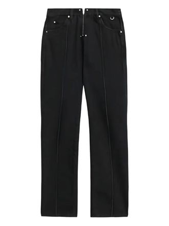 Isabel Marant Silviana zip-detail trousers - women - Cotton - 38 - Black