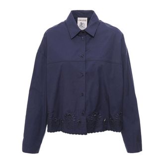 Semicouture Light Jackets, female, Blue, Size: XL Light Jackets