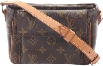Louis Vuitton Pre-owned Cross Body Bags, female, Brown, Size: ONE SIZE Pre-owned Vintage Canvas Cross Body Bag