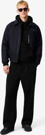 Lacoste Tennis Graphic Hoodie Pullover in Black at Nordstrom, Size 4