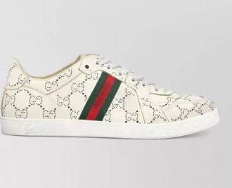Gucci coda low top sneakers perforated rubber sole