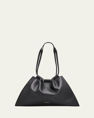 Giorgio Armani Medium Lamb Leather Shopper Tote Bag