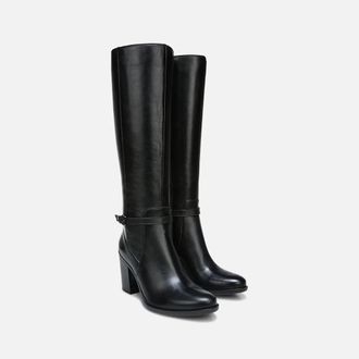 Naturalizer Kalina H3407L1-001 Boots Womens Black Leather Knee High GAL121
