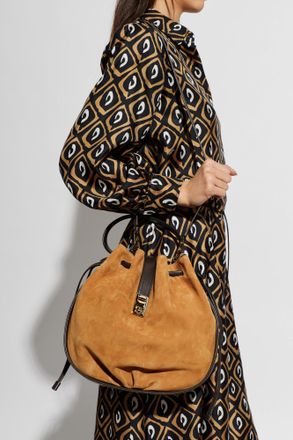 Ferragamo Hug Bucket-type Handbag, Womens, Beige