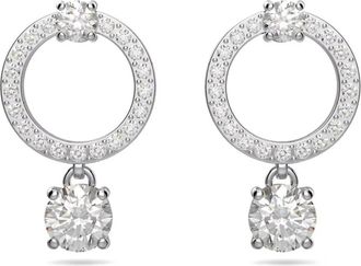 Swarovski Hoepeloorbellen Wit Constella - Dames - Oorbellen - Grijs - ONE Size - Accessoires