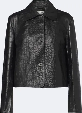 Arma Emy croc-effect leather jacket