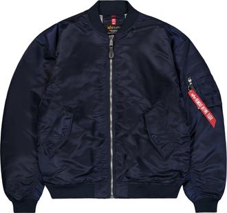 Alpha Industries Bomberjacke ALPHA INDUSTRIES MA-1 CS, Herren, Gr. XXL, blau (ultra navy), Obermaterial: 100% Nylon; Futter: 100% Nylon; F&uuml;llung: 100% Polyester, Jacke