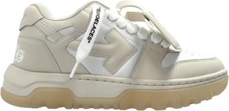 Off-white OOO Chunky Varsity - Dames - Sneakers - Beige - 35 EU - Leer - Schoenen