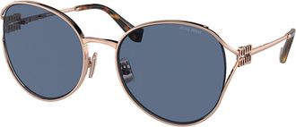Miu Miu MU53YS ZVF1V1 Womens Sunglasses Rose-Gold Size 58